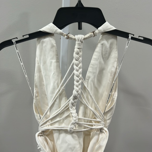 Sabina Musayev Lincoln Vest Dress in White Snow - Picture 15 of 16